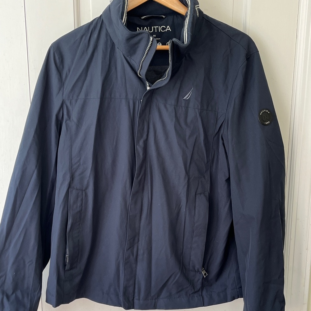 Nautica Men's Dark Blue Windbreaker size Medium